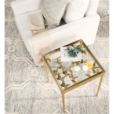 Safavieh Rosalie Butterfly Side Table, Antique Gold - 21.5 x 18 x 18 in. FOX2594A